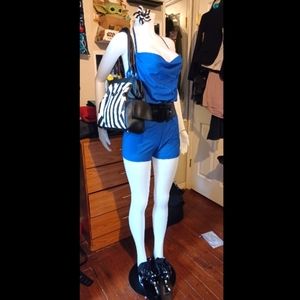 Stunning bebe Blue Romper